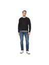 Guess Jeans Hanorac negru pentru bărbați cu logo brodat Guess jeans