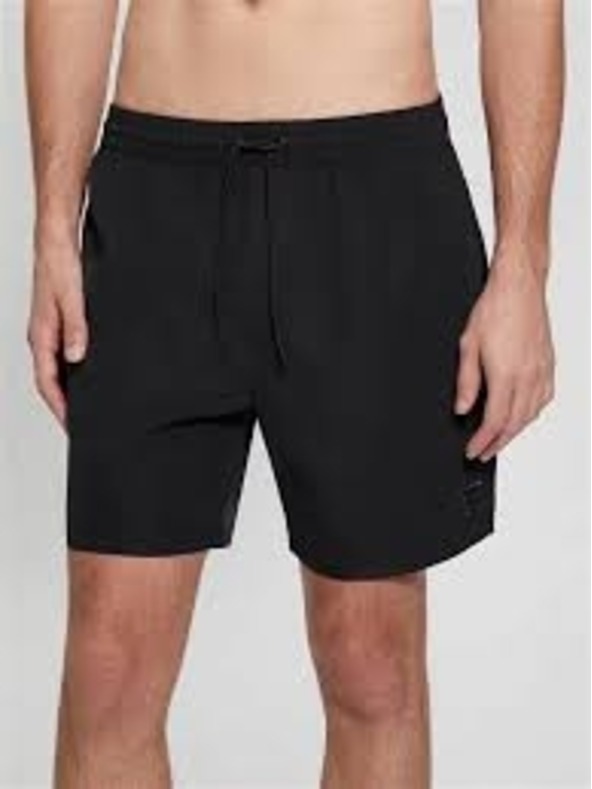 Guess Jeans Șort de baie negru pentru bărbați Guess Shorts Black