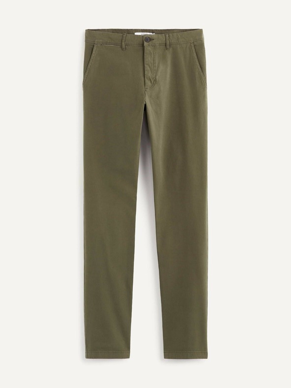 Celio Pantaloni de bărbați verde închis Celio