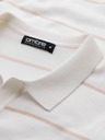 Ombre Clothing Tricou polo din viscoză cu dungi orizontale Ombre Clothing
