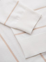 Ombre Clothing Tricou polo din viscoză cu dungi orizontale Ombre Clothing