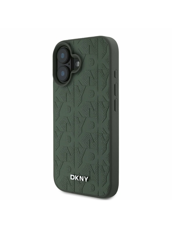 DKNY DKNY Husă Spate din Piele PU pentru iPhone 16 Green