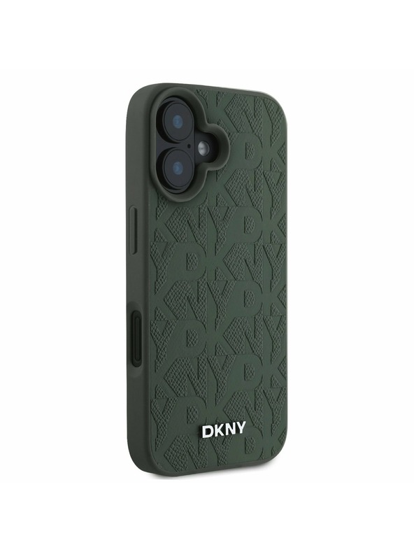 DKNY DKNY Husă Spate din Piele PU pentru iPhone 16 Green