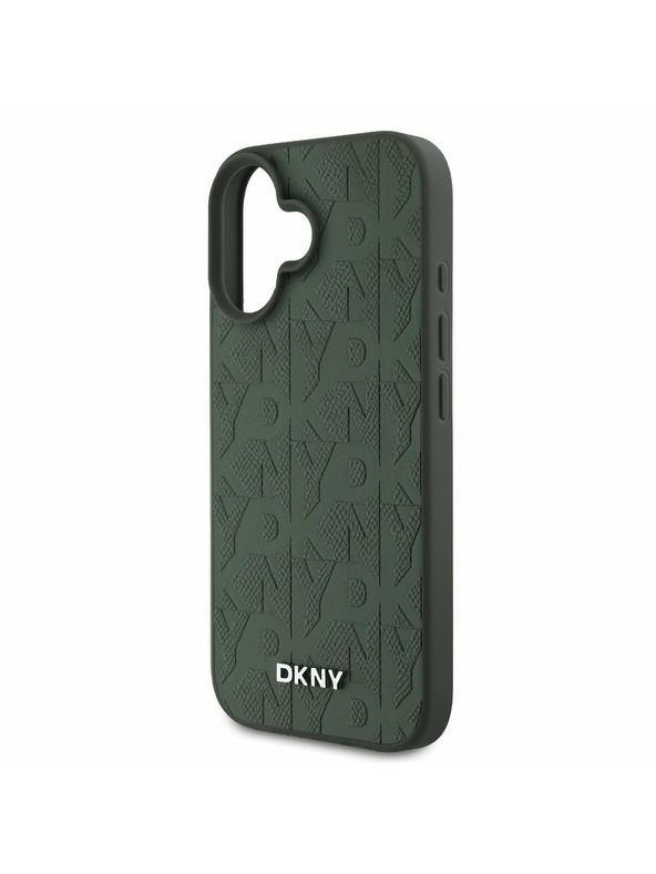 DKNY DKNY Husă Spate din Piele PU pentru iPhone 16 Green