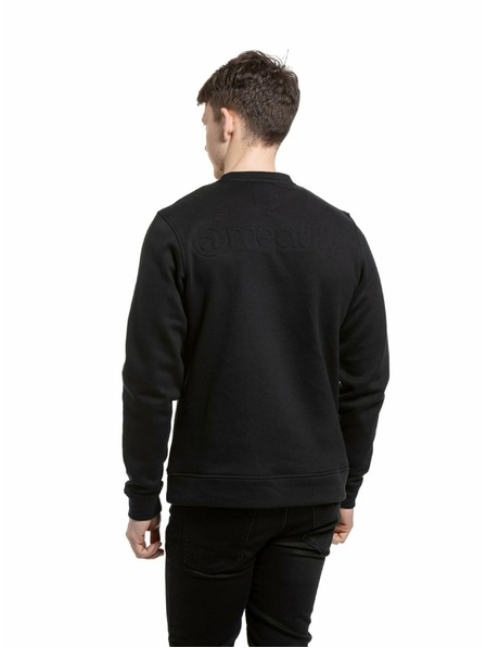 Meatfly Meatfly hanorac pentru bărbați Luke Crewneck Negru