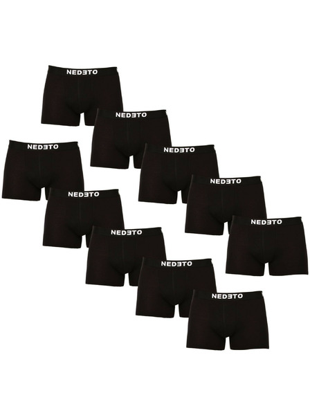 Nedeto Set de 10 - boxeri pentru bărbați Nedeto negri