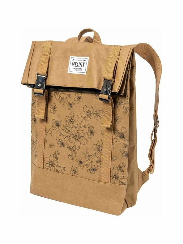 Meatfly Rucsac de hârtie Meatfly Vimes Blossom Brown 11 L