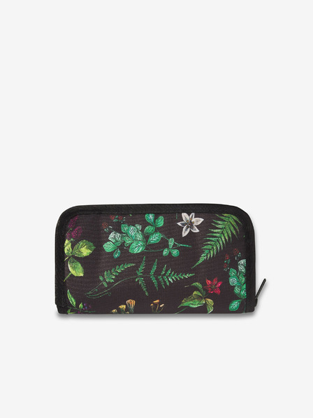 Dakine Portofel verde-negru floral pentru femei Dakine Luna Woodland Floral