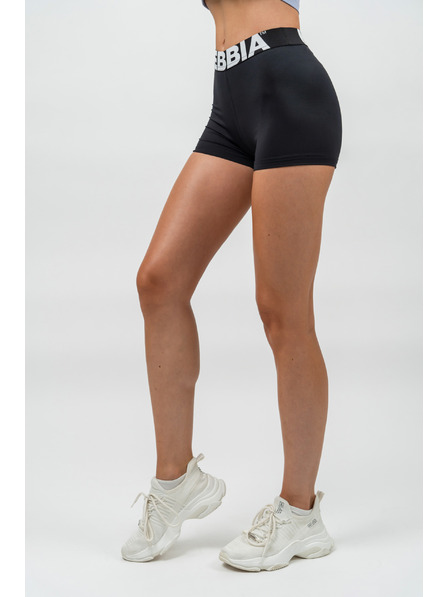 Nebbia Pantaloni scurți fitness cu talie înaltă GLUTE PUMP 240 XS, negru