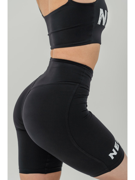 Nebbia Pantaloni scurți tip legging cu talie înaltă 9" SNATCHED 614 XS, negru