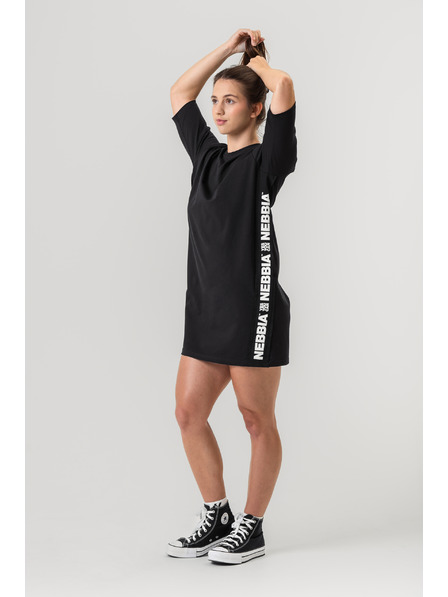 Nebbia Rochie oversized tip tricou NEBBIA CLUB 594 XS/S, negru