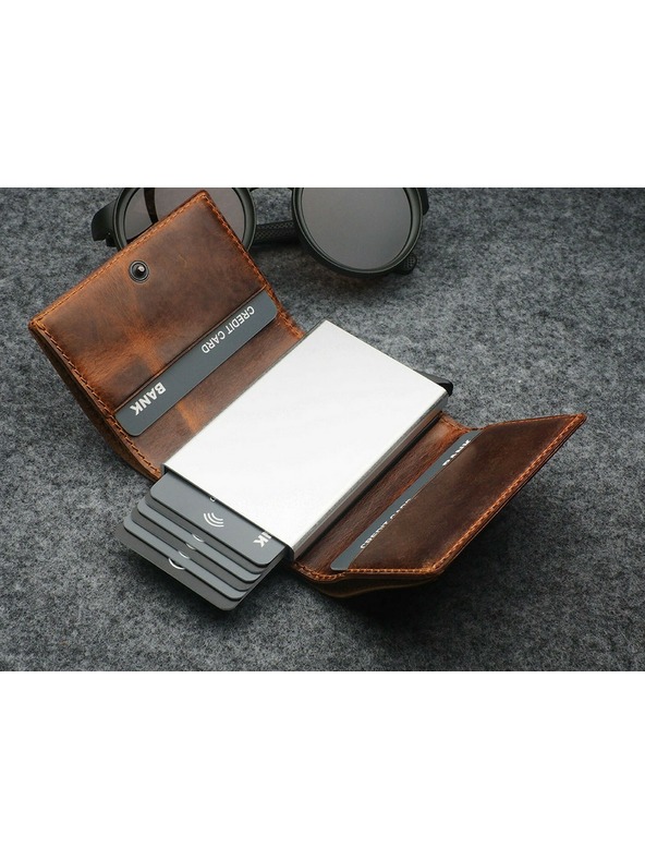 Pularys Portofel BOSTO RFID - Piele Saddle