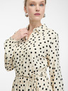 Orsay Rochie cămașă de culoare crem pentru femei, pană la genunchi ORSAY