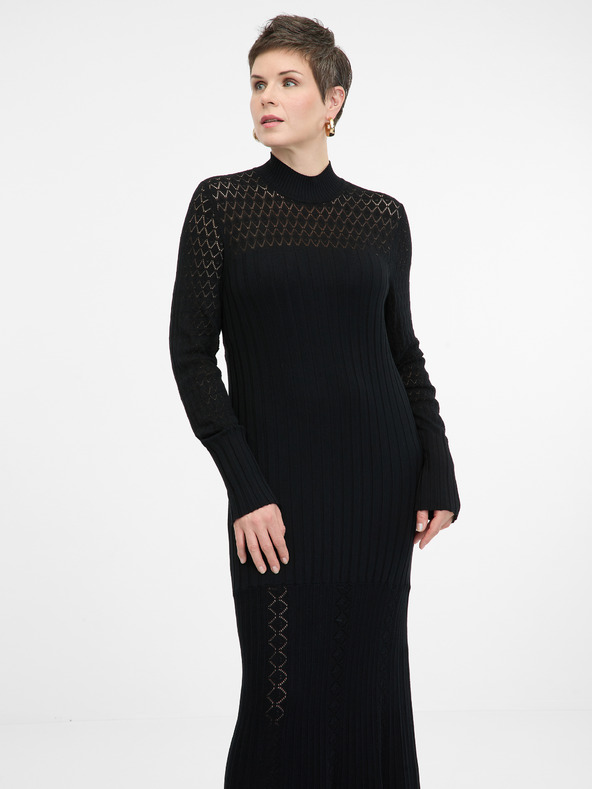 Orsay Rochie maxi neagră pentru femei ORSAY