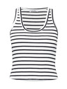 Orsay Top crop alb-negru pentru femei ORSAY