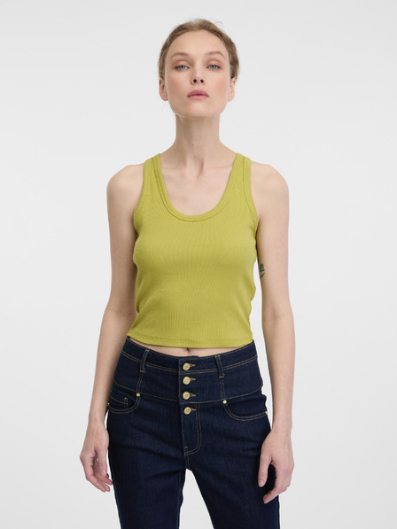 Orsay Top crop verde pentru femei ORSAY