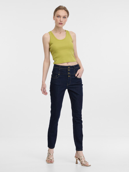 Orsay Top crop verde pentru femei ORSAY