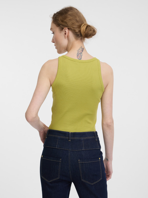 Orsay Top crop verde pentru femei ORSAY