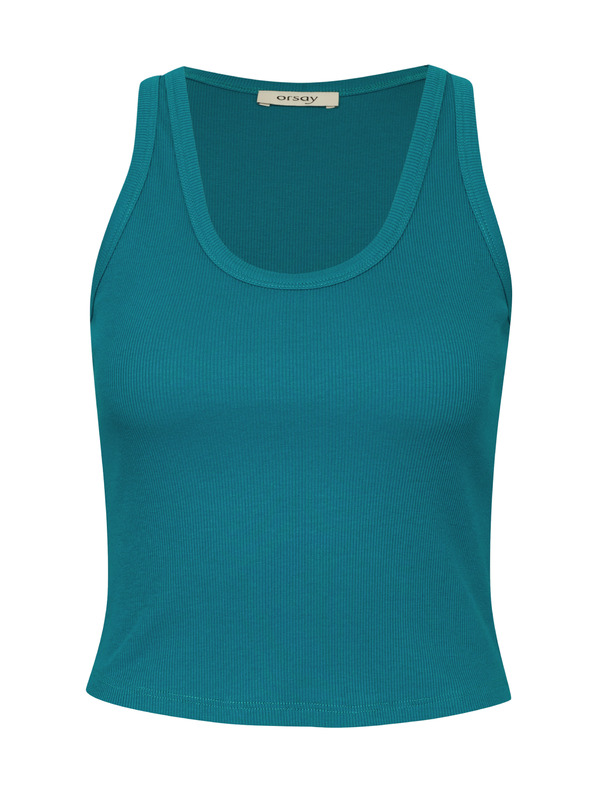 Orsay Top crop turcoaz pentru femei ORSAY