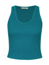 Orsay Top crop turcoaz pentru femei ORSAY