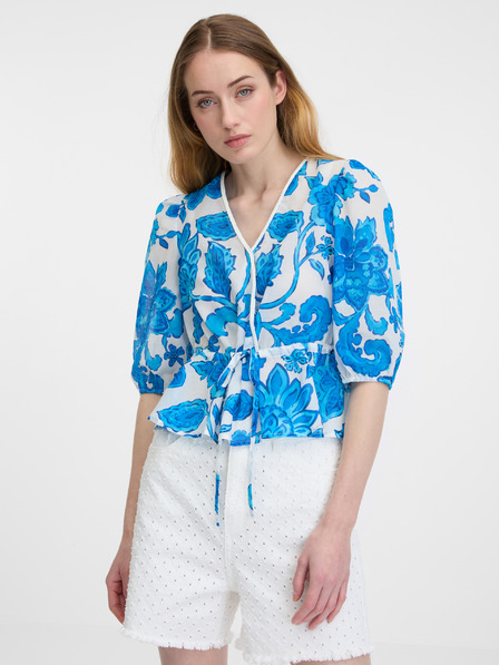 Orsay Bluză de damă albastră cu model ORSAY