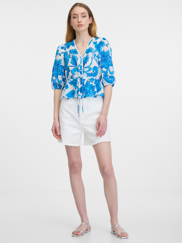 Orsay Bluză de damă albastră cu model ORSAY