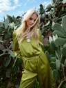 Orsay Salopetă verde pentru femei ORSAY