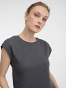 Orsay Tricou scurt gri pentru femei cu mânecă scurtă ORSAY