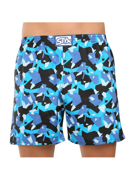 Styx Pantaloni de dormit bărbătești Styx camuflaj geometric