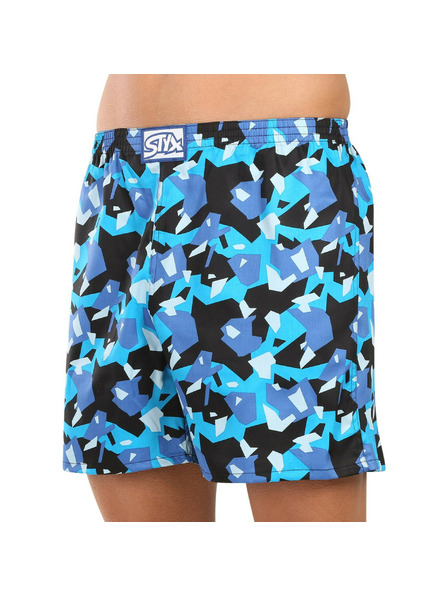 Styx Pantaloni de dormit bărbătești Styx camuflaj geometric