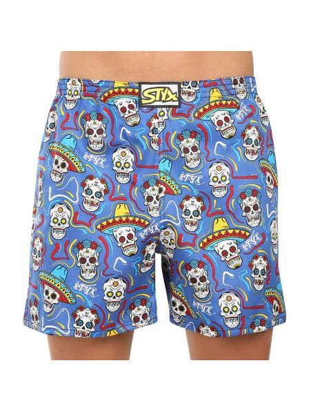 Styx Pantaloni de dormit bărbătești Styx cranii