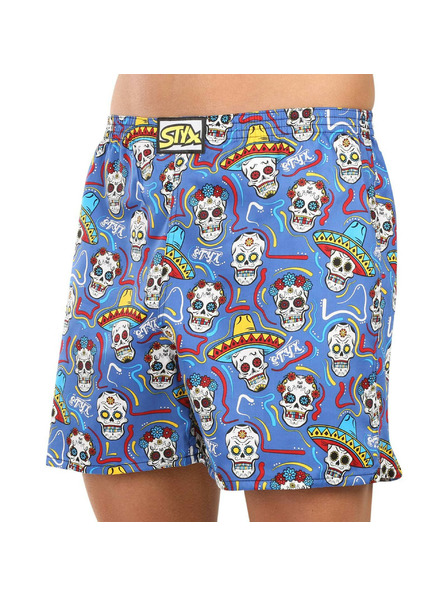Styx Pantaloni de dormit bărbătești Styx cranii