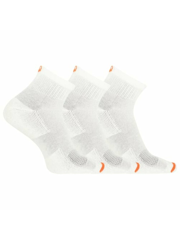 Merrell merrell șosete MEA33565Q3B2 WHITE CUSHIONED COTTON QUARTER (3 pachete) alb S/M MERRELL ȘOSETE