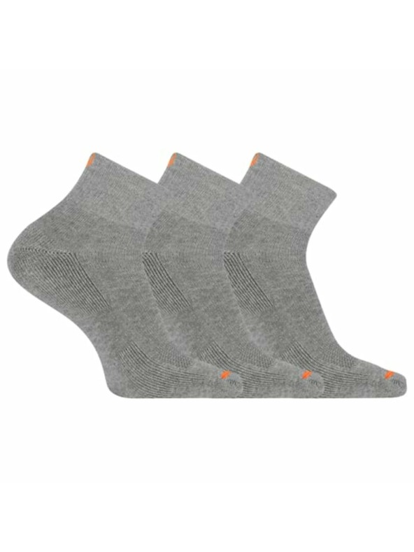 Merrell merrell șosete MEA33565Q3B2 GRAYH CUSHIONED COTTON QUARTER (3 pachete) gri S/M MERRELL ȘOSETE