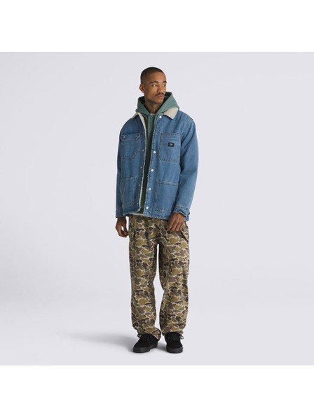 Vans Jachetă din denim albastră pentru bărbați Drill Chore Sherpa Coat Vans