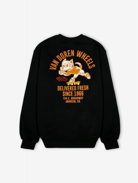 Vans Hanorac negru pentru bărbați Vans Bark Loose Crew