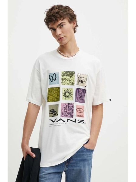 Vans Tricou alb Cluster 66 marshmallow pentru bărbați Vans