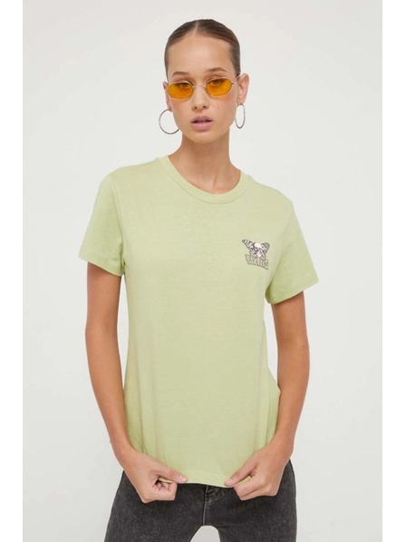Vans Tricou verde pentru femei Vans Skullfly