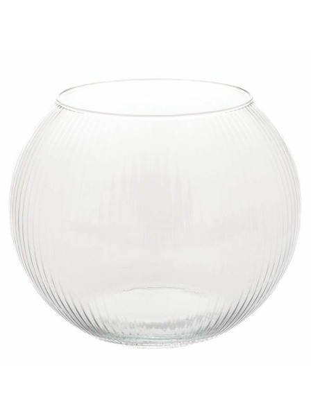 Casa de Engel Recipient din sticlă cu caneluri - sferă 19cm, 6/204