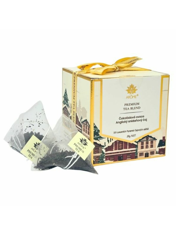 Casa de Engel Ceai în cutie, negru, 2 arome câte 5 bucăți, Fructe de ciocolată, Ceai englezesc de mic dejun, 0/48