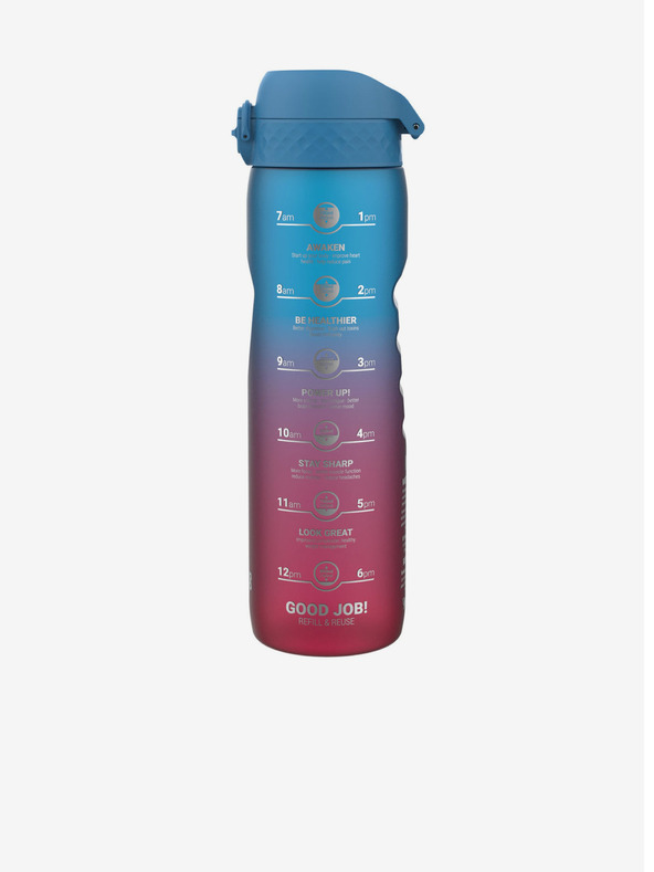 ION8 Sticlă albastru-roz Ion8 Leak Proof Motivator (1000 ml)
