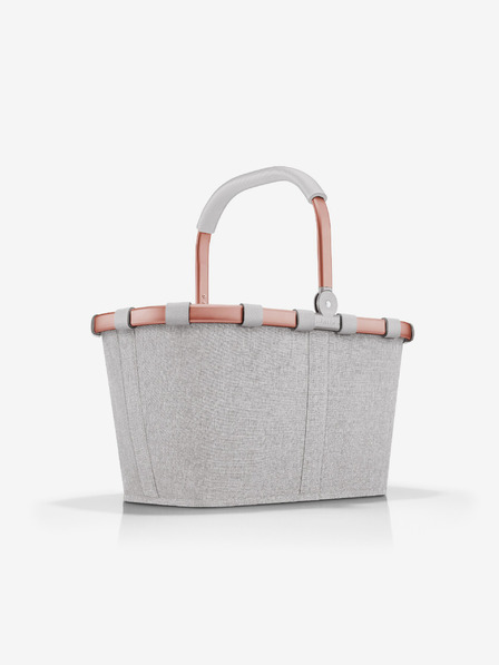 Reisenthel Coș de cumpărături gri cu ramă roz Reisenthel Carrybag