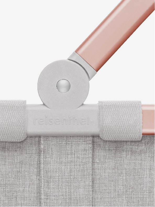 Reisenthel Coș de cumpărături gri cu ramă roz Reisenthel Carrybag