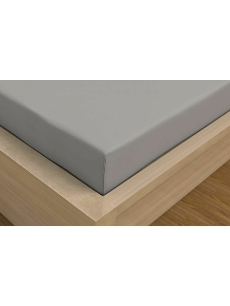 Kvalitex Cearșaf din satin Colecția Luxury 220x200cm gri deschis Kvalitex