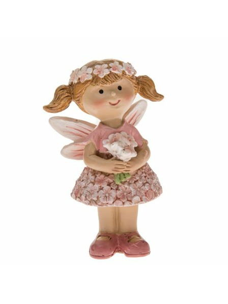 Casa de Engel Zână din polirezină 9cm - flori, 12/144