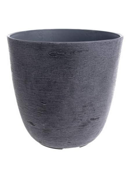 Casa de Engel Ghiveci - Plastic eco, gri închis, 0/16
