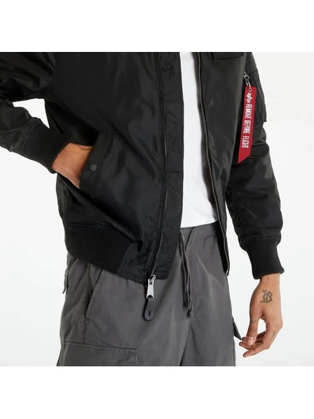 Alpha Industries Geacă bomber neagră pentru bărbați Alpha Industries MA-1 TT Hood