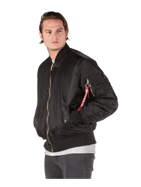 Alpha Industries Geacă bomber neagră pentru bărbați Alpha Industries MA-1 Heritage