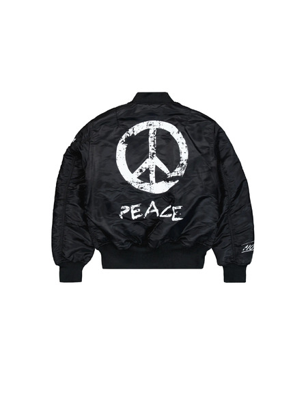 Alpha Industries Geacă bomber neagră pentru bărbați Alpha Industries MA-1 Peace