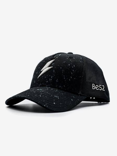 Be52 Șapcă premium neagră Be52 Bolt splash